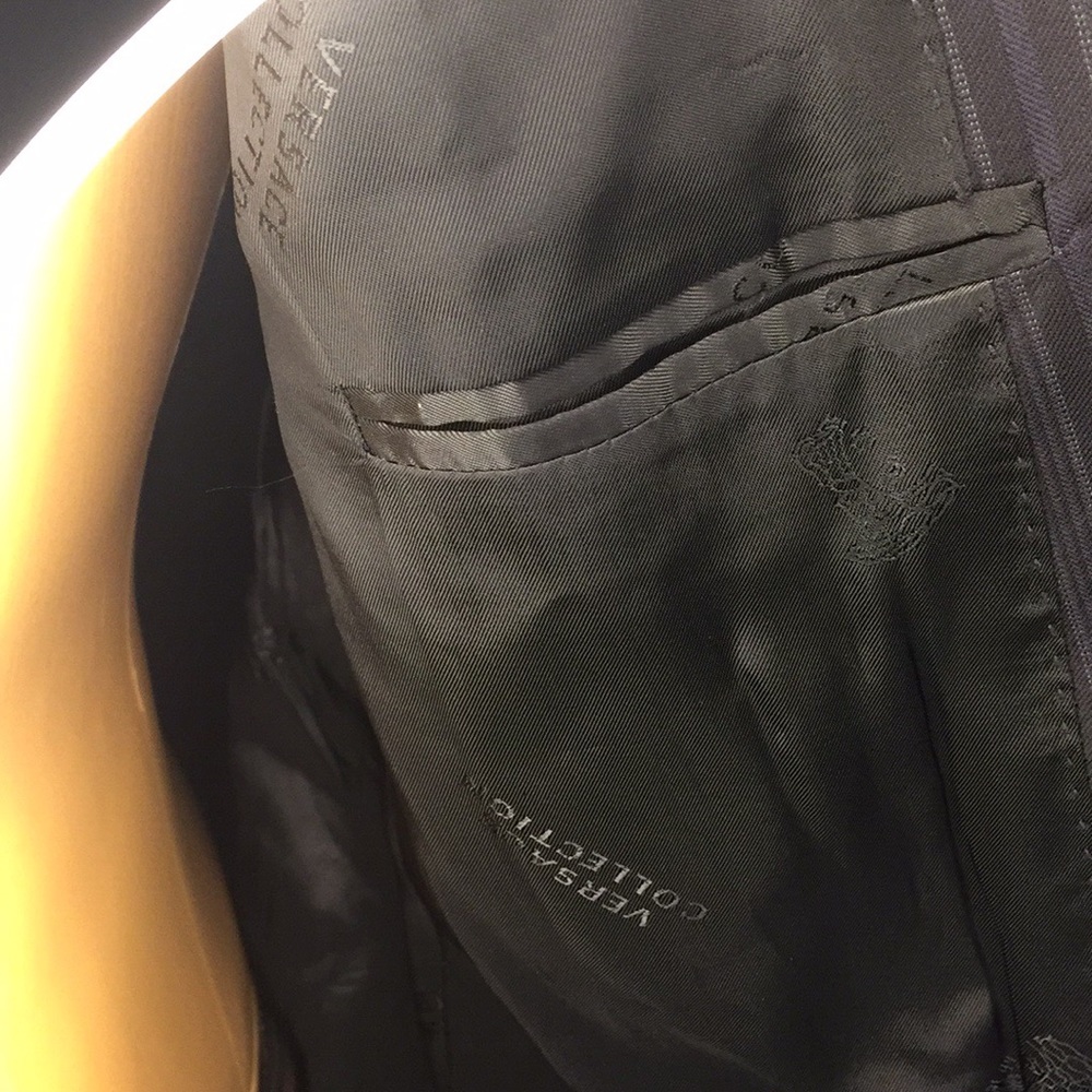 Versace Collection Suit Pinstriped - image 7